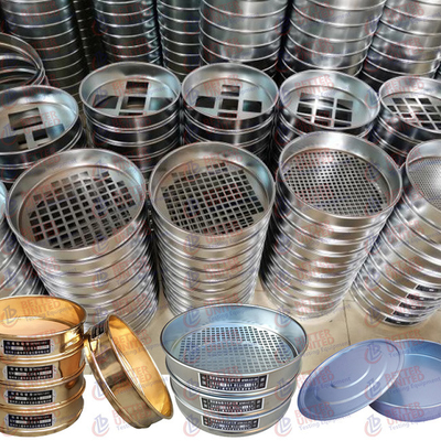 EN 933-2 Laboratory Testing Equipment Perforated Plate Sieves Round Square Holes