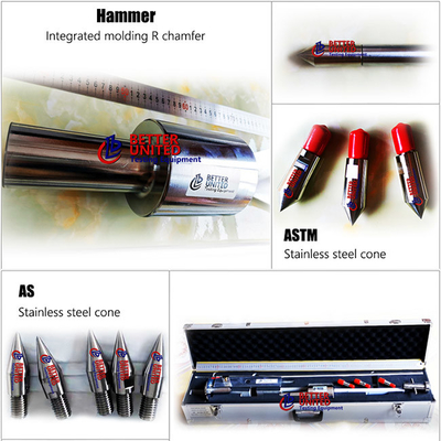 Dcp Soil Field Testing Equipment Dynamic Cone Penetrometer 8kg 9kg 10kg Hammer
