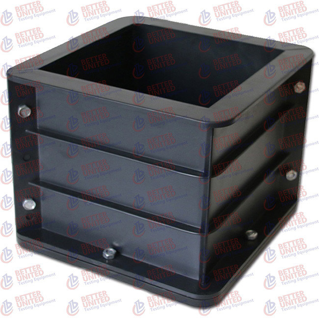 Plastic Cube Mould Two Part 150 Mm Concrete Testing Equipment