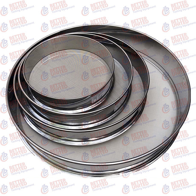 ISO 3310-1 Laboratory Testing Equipment Dia 200mm Woven Wire Mesh Sieves
